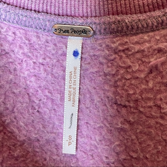 Free People oversized purple sweatshirt NWOT - Picture 6 of 6